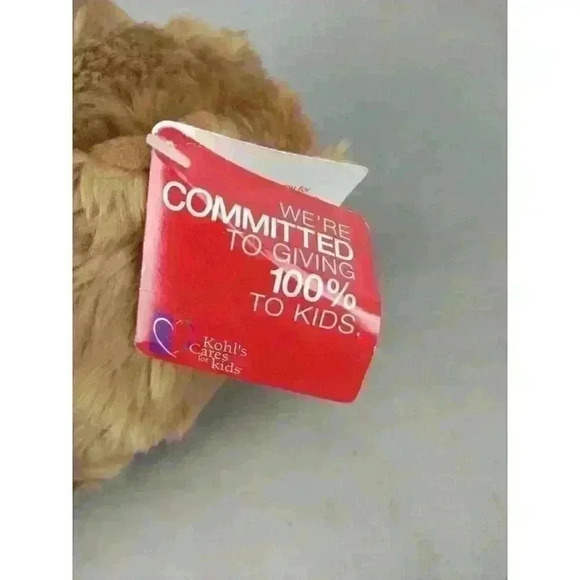 Gund Kohls Cares 15" Large Brown Teddy Bear with Claws Stuffed Plush Animal Rare - Picture 9 of 13